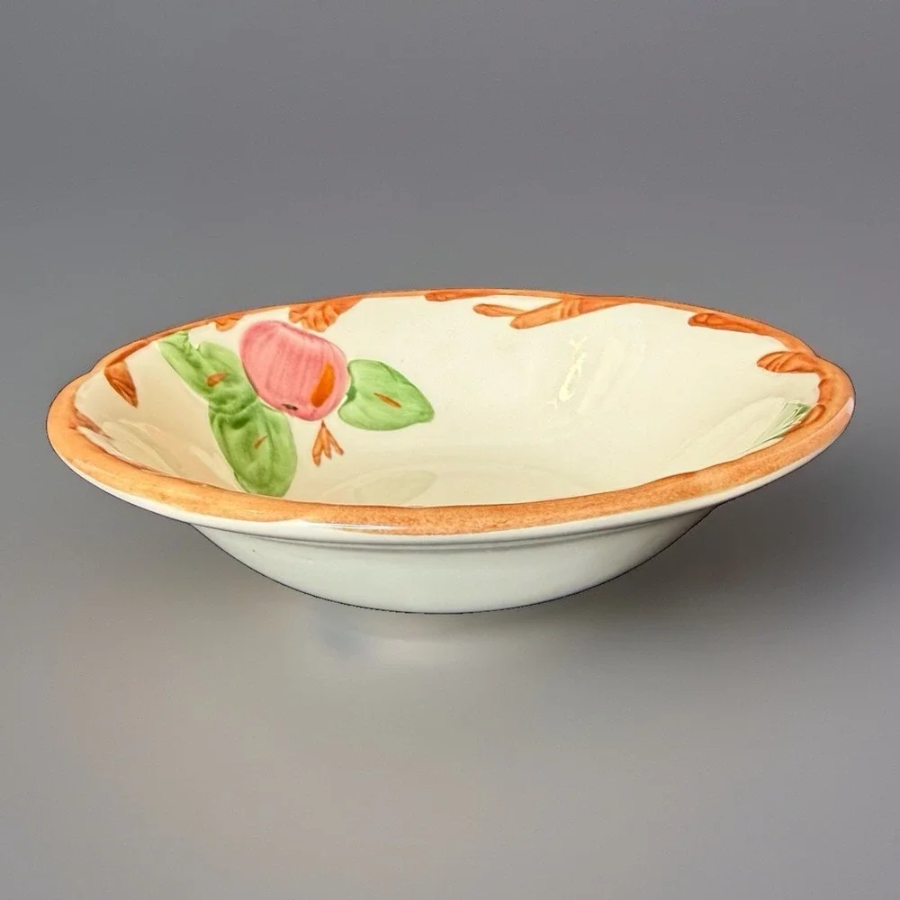 VTG Lot 2 Franciscan Apple Coupe Cereal Bowl Ceramic 5.75